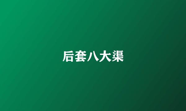 后套八大渠