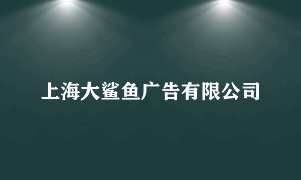 上海大鲨鱼广告有限公司