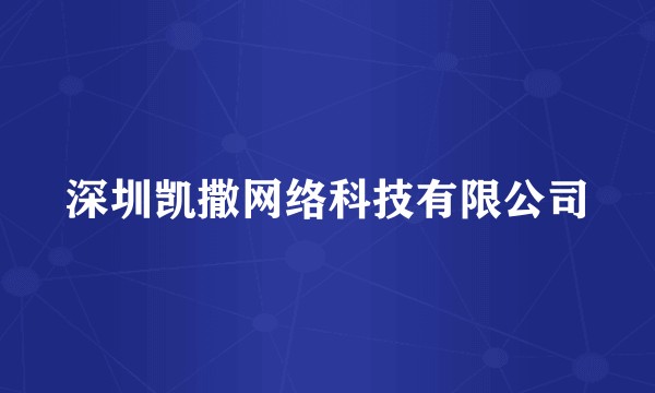深圳凯撒网络科技有限公司