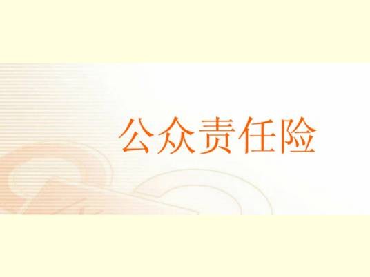 公众责任保险