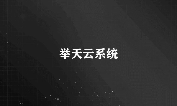 举天云系统