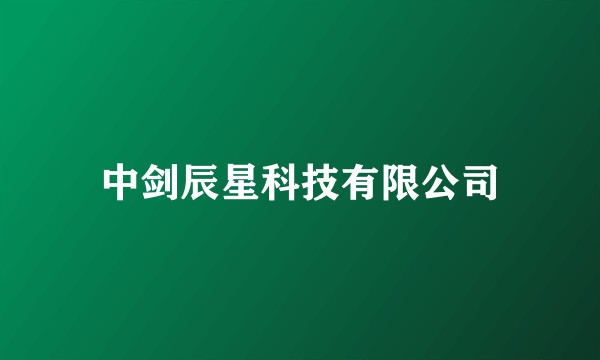 中剑辰星科技有限公司