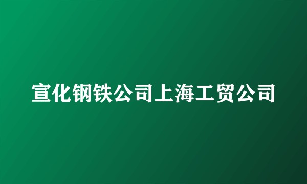 宣化钢铁公司上海工贸公司