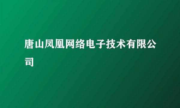 唐山凤凰网络电子技术有限公司