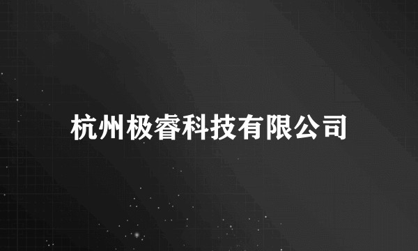 杭州极睿科技有限公司
