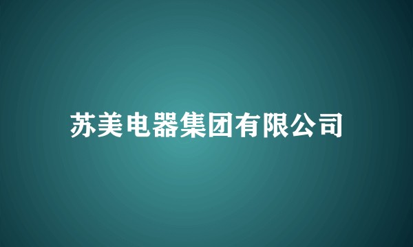 苏美电器集团有限公司