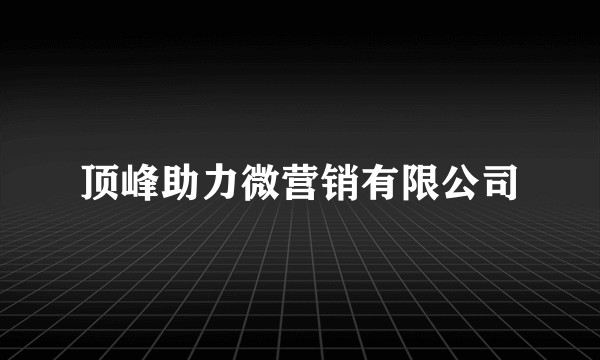 顶峰助力微营销有限公司