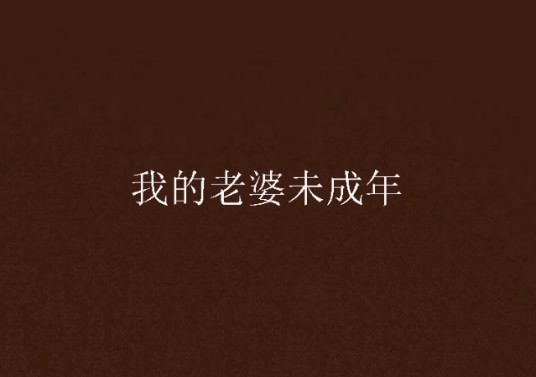 我的老婆未成年（海菲子创作的网络小说）