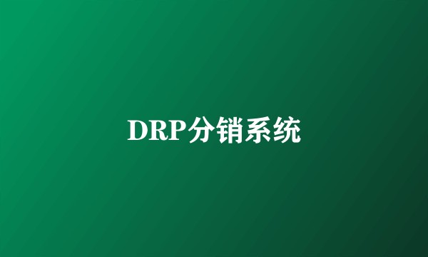 DRP分销系统