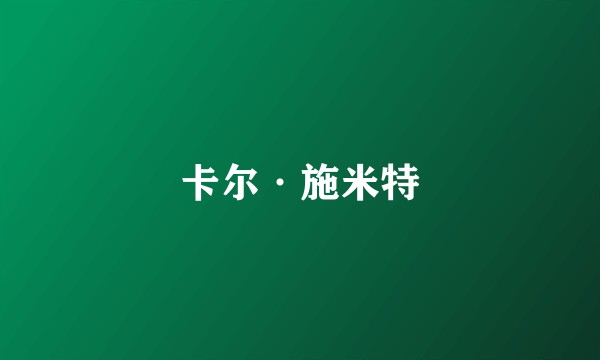卡尔·施米特