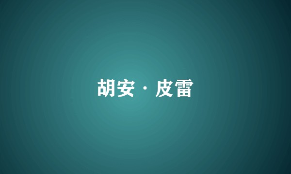 胡安·皮雷
