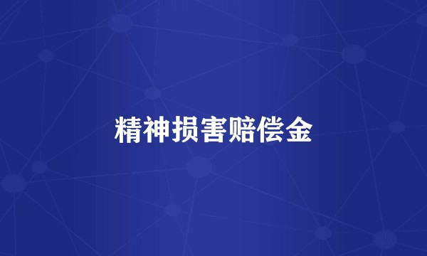 精神损害赔偿金