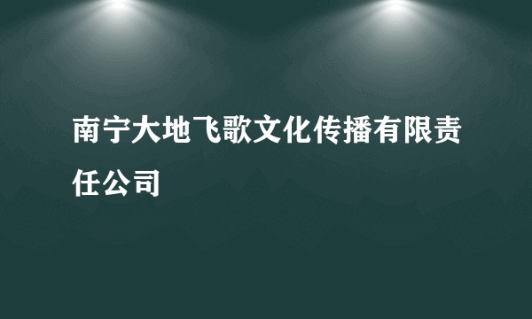 南宁大地飞歌文化传播有限责任公司