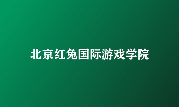 北京红兔国际游戏学院
