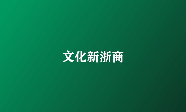 文化新浙商