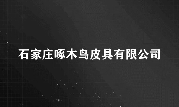 石家庄啄木鸟皮具有限公司