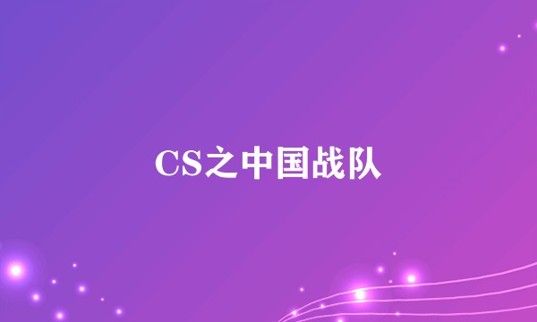 CS之中国战队