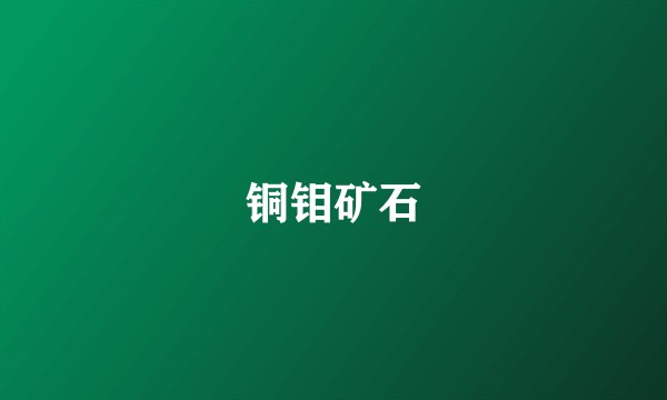 铜钼矿石