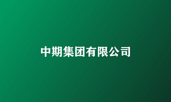 中期集团有限公司