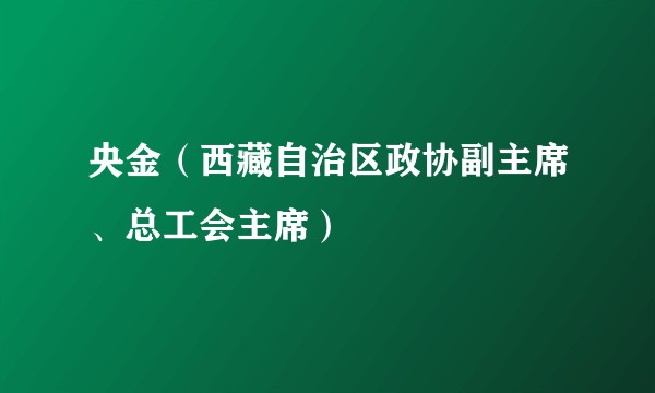 央金(西藏自治区政协副主席、总工会主席)