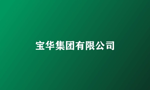 宝华集团有限公司