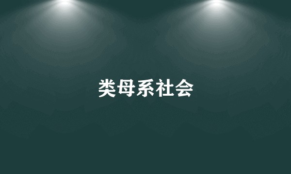 类母系社会