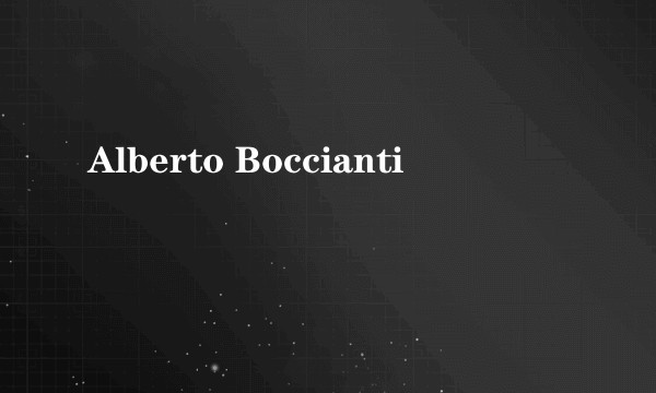 Alberto Boccianti