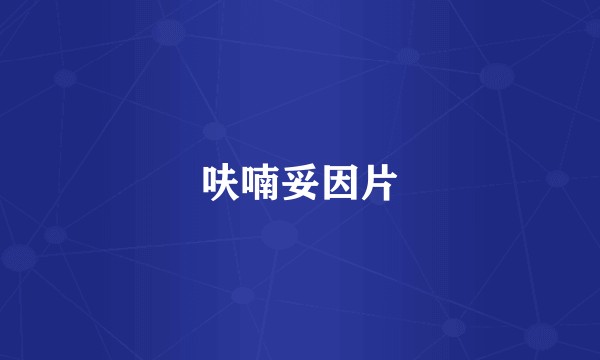 呋喃妥因片