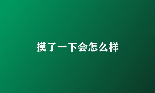 摸了一下会怎么样