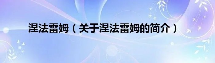 涅法雷姆（关于涅法雷姆的简介）