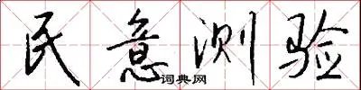 民意测验