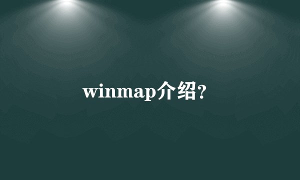 winmap介绍?