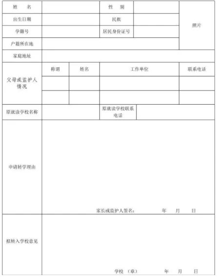 转学申请书怎么写？