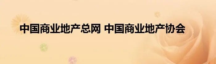 中国商业地产总网 中国商业地产协会