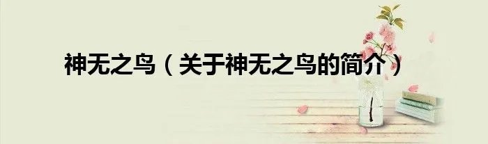 神无之鸟（关于神无之鸟的简介）