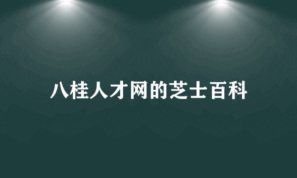 八桂人才网的芝士百科