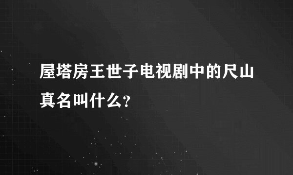 屋塔房王世子电视剧中的尺山真名叫什么？