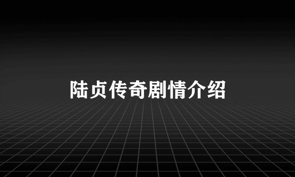 陆贞传奇剧情介绍
