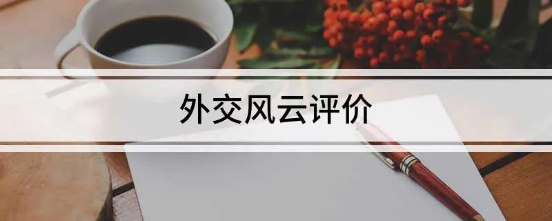 外交风云评价