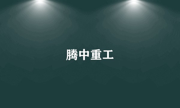 腾中重工