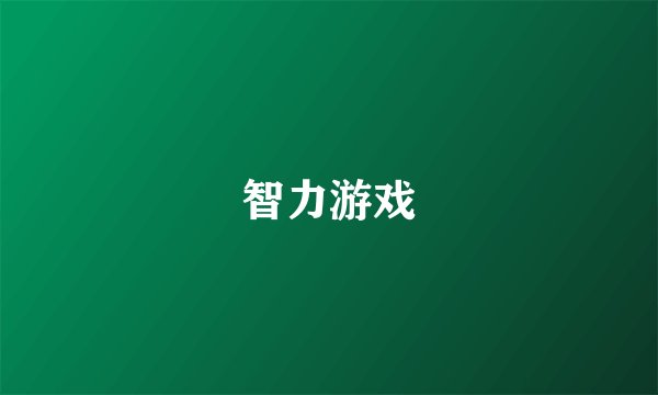 智力游戏