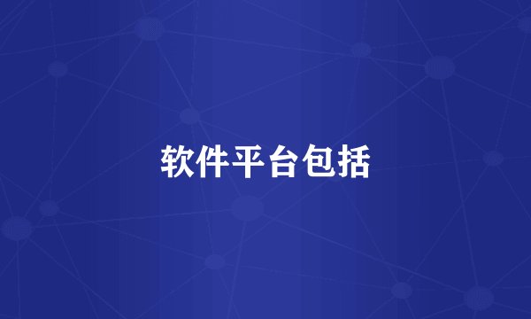 软件平台包括