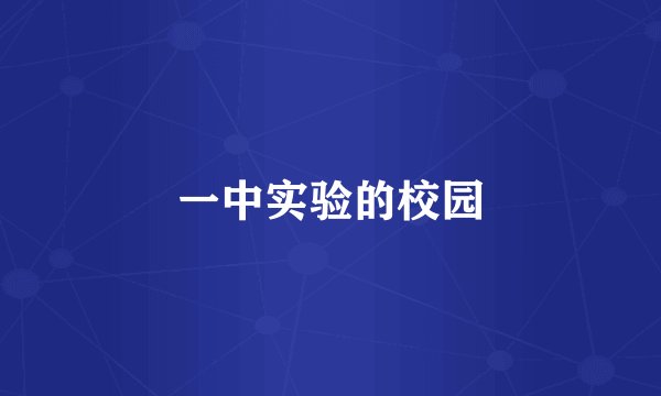一中实验的校园