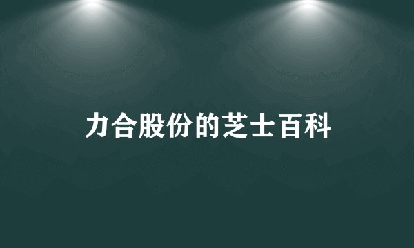 力合股份的芝士百科