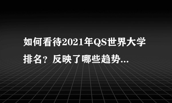 如何看待2021年QS世界大学排名?反映了哪些趋势,有哪些学校值得关注?