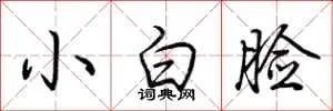 小白脸