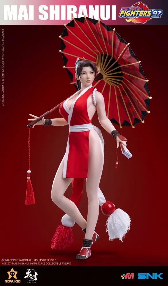 性感火辣!《拳皇97》不知火舞1/6可动包胶手办发布