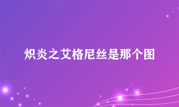 炽炎之艾格尼丝是那个图