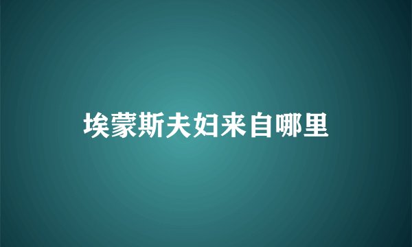 埃蒙斯夫妇来自哪里