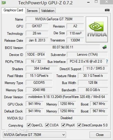 显卡GT 740M和GT 750M有多大不同?